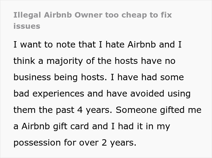 Airbnb Host Ruins Woman's Vacation So She Ruins Her Illegal Business