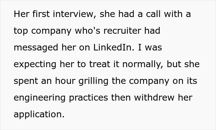 Person Wonders If They’re In The Wrong For Criticizing Girlfriend For How She Takes Job Interviews, Gets A Slice Of Honesty Pie Online Person Wonders If They’re In The Wrong For Criticizing Girlfriend For How She Takes Job Interviews, Gets A Slice Of Honesty Pie Online