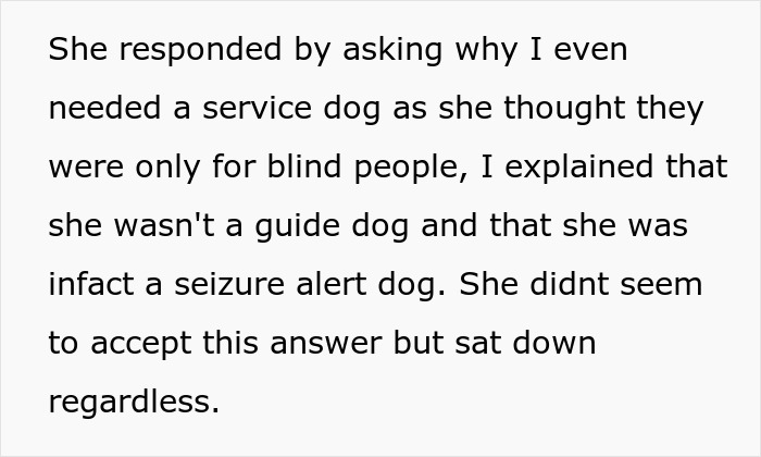 Karen Thinks This Person Has A "Fake" Service Dog, Gets Put In Her Place