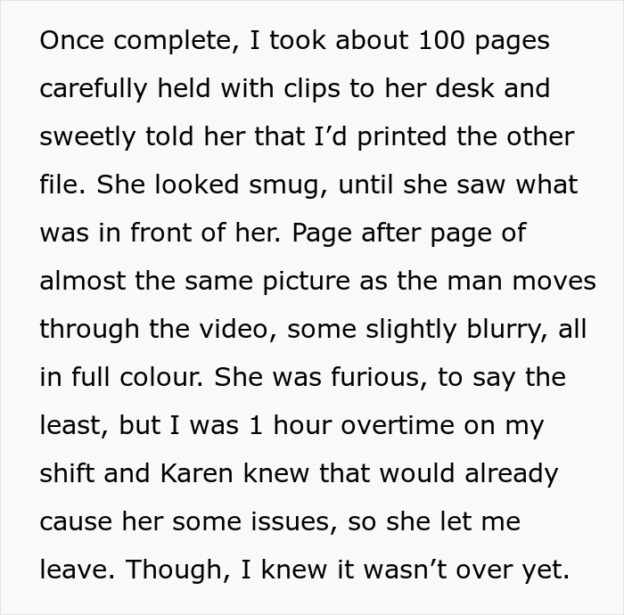 "A Monkey Could Do Your Job": Karen Manager Orders Employee To Print A Video File, Gets Fired "A Monkey Could Do Your Job": Karen Manager Orders Employee To Print A Video File, Gets Fired