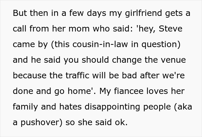 ‘Guestzilla’ Blasts Newlyweds For Choosing ‘Wrong’ Place For Wedding, Then Asks Groom For Help As If Nothing Had Happened ‘Guestzilla’ Blasts Newlyweds For Choosing ‘Wrong’ Place For Wedding, Then Asks Groom For Help As If Nothing Had Happened