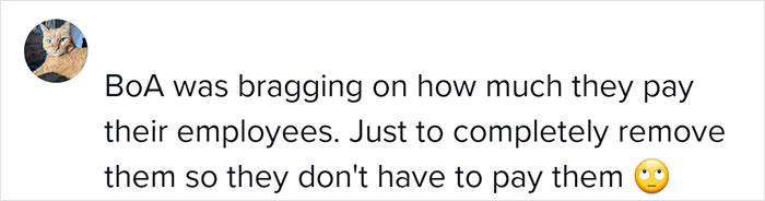 Discussion Online Ensues After Woman Shares How She Was 'Creeped Out' Visiting This Bank With No Staff And A Video Chat Option Discussion Online Ensues After Woman Shares How She Was 'Creeped Out' Visiting This Bank With No Staff And A Video Chat Option