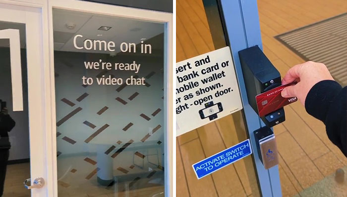 Discussion Online Ensues After Woman Shares How She Was ‘Creeped Out’ Visiting This Bank With No Staff And A Video Chat Option