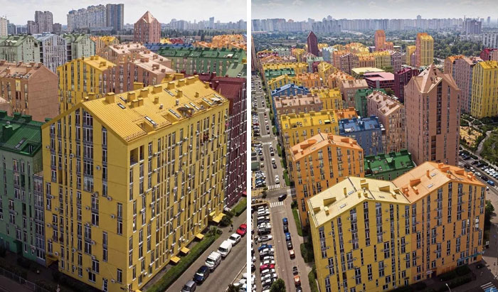 The “Comfort Town” Housing Development. Kyiv, Ukraine