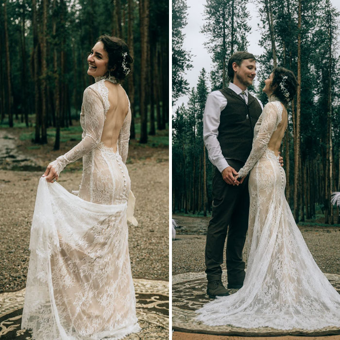 I Made My Friend's Wedding Gown And Finally Got Pictures Back