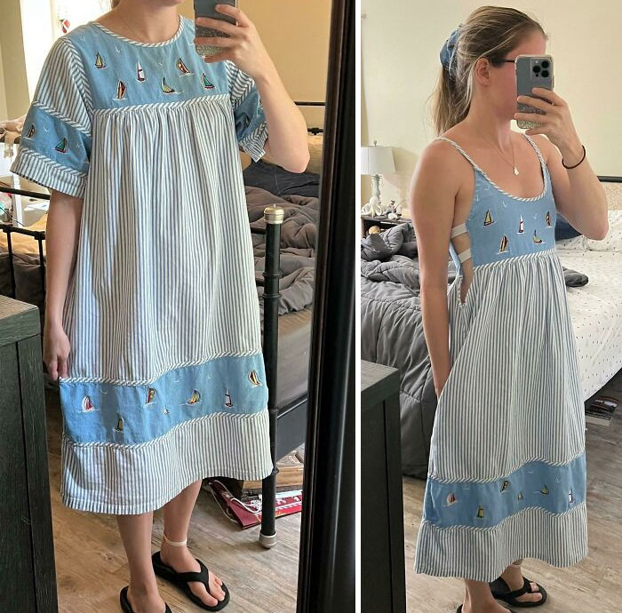 Thrift Flipped This Embroidered Sailboat Dress And I Love It