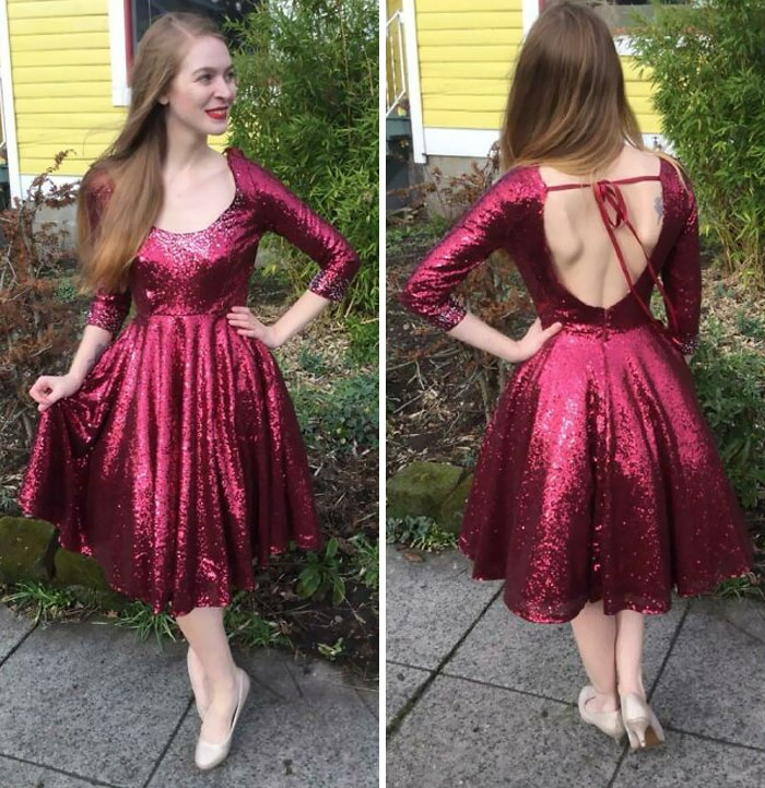 Self Drafted New Year's Eve Dress. And I’m Only A Month Late