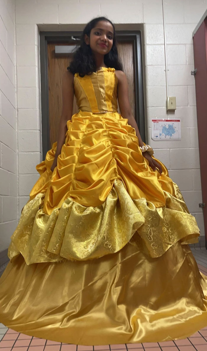 Belle-Inspired Ballgown For An 8th Grade Project (First Sewing Project Ever)