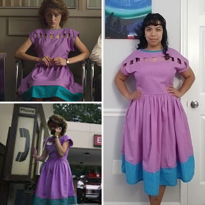 I Copied Nancy's Purple Dress From Stranger Things 3