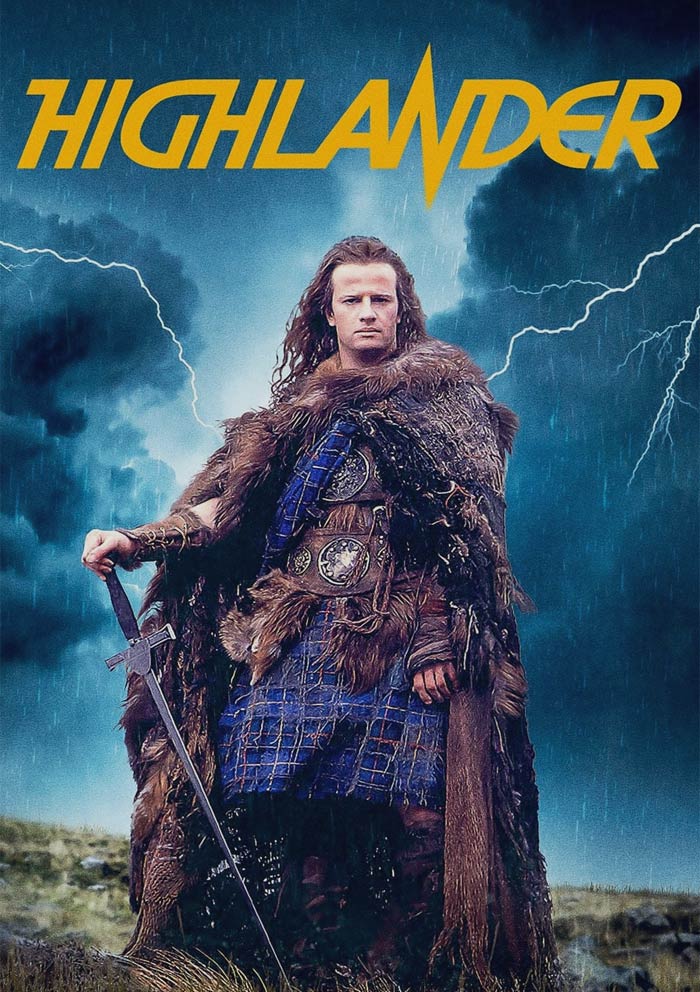 Highlander movie poster 