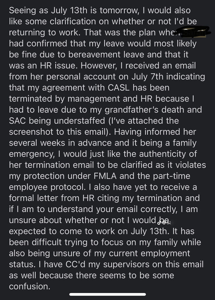 People Online Are Horrified By These Email Screenshots In Which A Story Of A Boss Lying To An Employee That They Were Fired Unfolds People Online Are Horrified By These Email Screenshots In Which A Story Of A Boss Lying To An Employee That They Were Fired Unfolds
