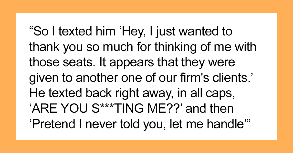 Client Gifts Super Bowl Tickets To This Employee, Boss Gives Them To Someone Else, Gets Taught A Hard Lesson With The Client's Revenge Plan - Vimarsana News