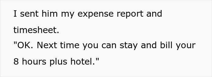 Boss Refuses To Book A Hotel For Employee’s Business Trips, Regrets It When He Sees The Traveling Costs Boss Refuses To Book A Hotel For Employee’s Business Trips, Regrets It When He Sees The Traveling Costs