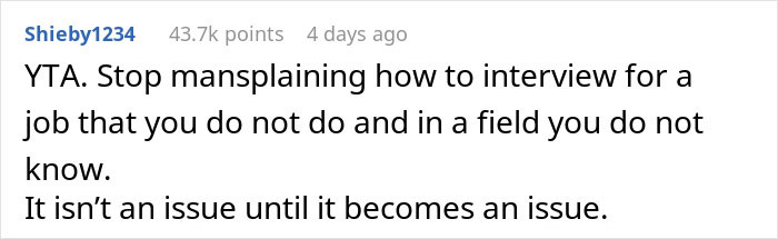 Person Wonders If They’re In The Wrong For Criticizing Girlfriend For How She Takes Job Interviews, Gets A Slice Of Honesty Pie Online Person Wonders If They’re In The Wrong For Criticizing Girlfriend For How She Takes Job Interviews, Gets A Slice Of Honesty Pie Online