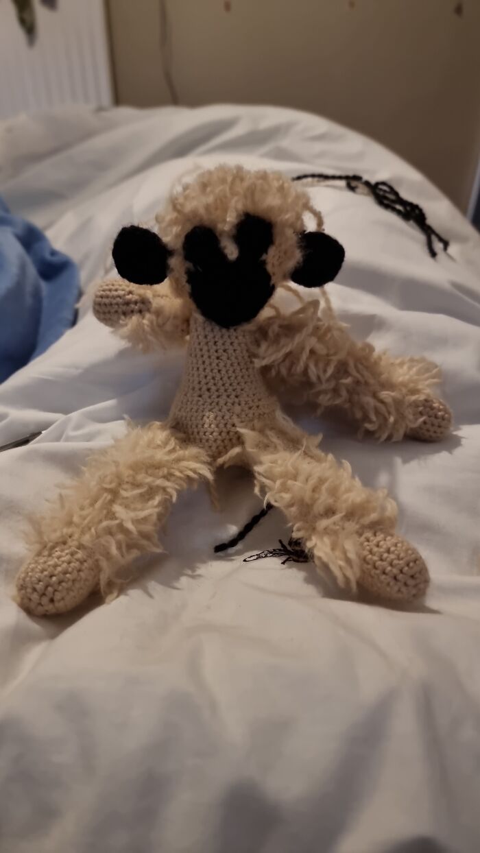 A Gibbon I Did For A Friend, Im Still New And Its My First Amigurumi Animal But Im Proud Of It