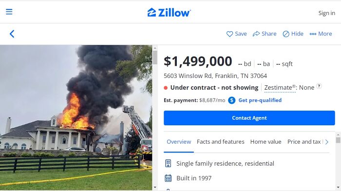 Honest Listing On Zillow Of A Property In Flames, Shared By This Landlord, Got Bought By A British Family Honest Listing On Zillow Of A Property In Flames, Shared By This Landlord, Got Bought By A British Family