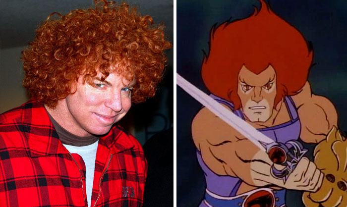 Lion-O From Thunder Cats and similar looking Carrot Top picture 