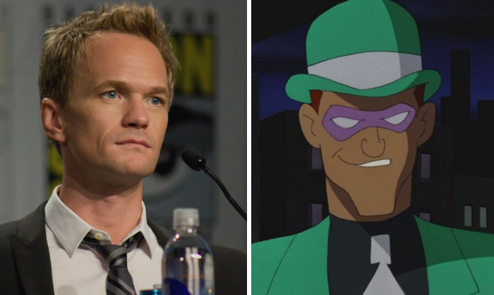 Riddler From The Batman: The Animated Series and similar looking Neil Patrick Harris