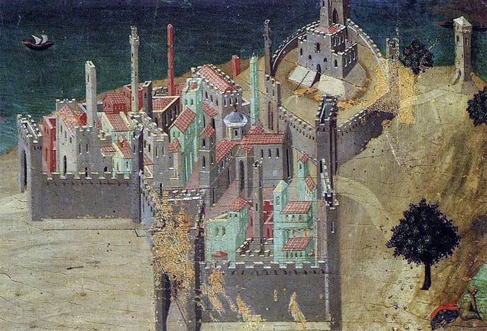 City By The Sea By Ambrogio Lorenzetti