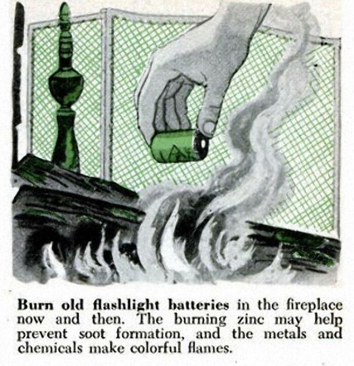 An Ad From The 1950's Gives Tips On How To Dispose Of Batteries