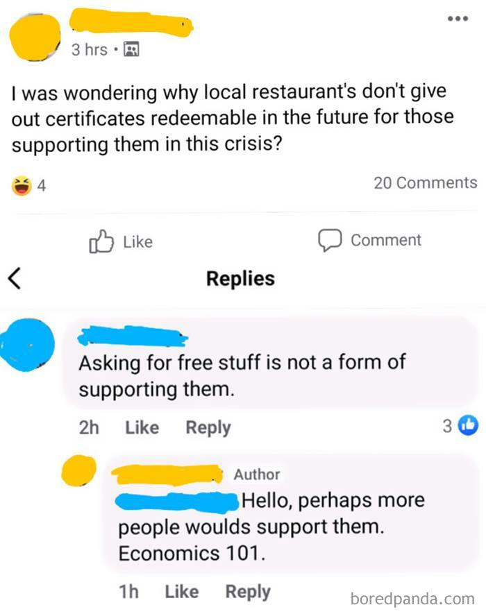 Struggling Restaurants Should Give Out Free Things As A Reward For People Who Order Food