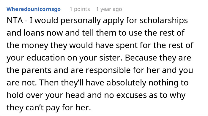 “They Then Called Me A Jerk”: Person Refuses Parents’ Request To Pay For Their Sister’s College Tuition And Fees