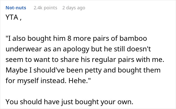 Husband Flips Out At Pregnant Wife For Borrowing His Underwear, Wife Left Confused About What's The Real Reason Husband Flips Out At Pregnant Wife For Borrowing His Underwear, Wife Left Confused About What's The Real Reason