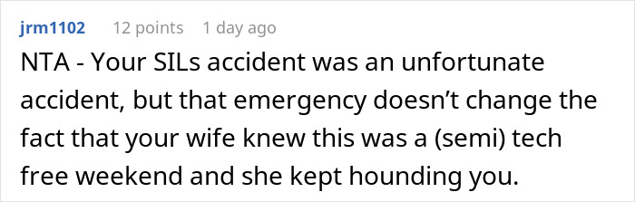 Husband Turns Off His Phone Because His Wife Keeps Calling Him During His Tech-Free Weekend, Misses An Emergency Husband Turns Off His Phone Because His Wife Keeps Calling Him During His Tech-Free Weekend, Misses An Emergency