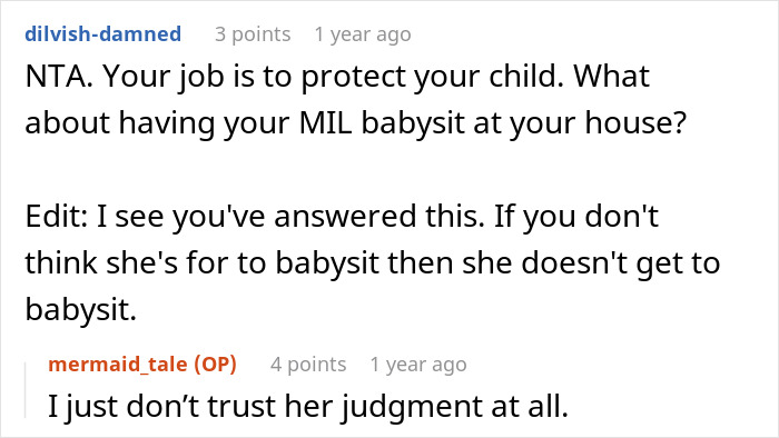 DIL Refuses To Let MIL Babysit Her Newborn Because She Can't Seem To Grasp Just How Dangerous Her Adult Children Are