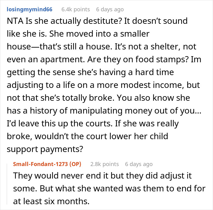 “AITA For Telling My Ex-Wife I Don’t Care If She And Her Family Starve, That I Am Just Responsible For Our Sons?”