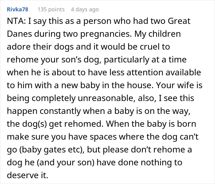 Wife Says Husband Is Prioritizing The Dog Over Her Pregnancy After He Refuses To Get Rid Of It And Break His Son's Heart Wife Says Husband Is Prioritizing The Dog Over Her Pregnancy After He Refuses To Get Rid Of It And Break His Son's Heart