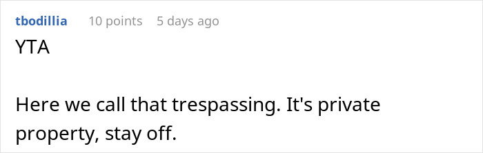 Person Doesn’t See A Problem With Briefly Using Their Neighbors’ Driveway While They’re Away On Holiday Person Doesn’t See A Problem With Briefly Using Their Neighbors’ Driveway While They’re Away On Holiday