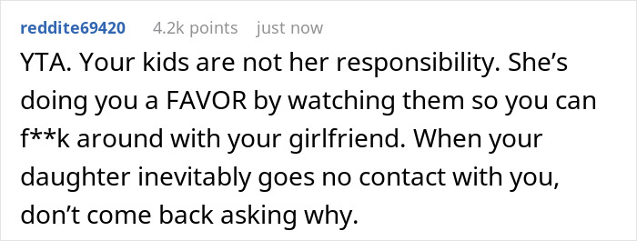 Dad Livid His Daughter Objects To Babysitting His 5 Y.O. Twins, Even Though She Lives With Him Rent-Free Dad Livid His Daughter Objects To Babysitting His 5 Y.O. Twins, Even Though She Lives With Him Rent-Free