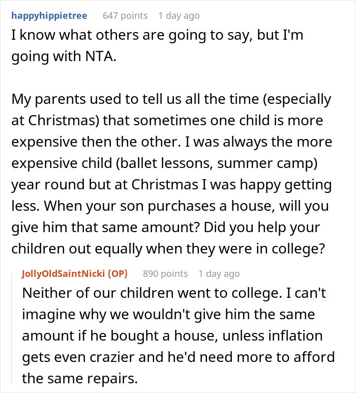 "My Son Is Clearly Resenting Us": Dad Gives $4k Christmas Gift To His Daughter And $800 Gifts To His Son, Son Gets Upset "My Son Is Clearly Resenting Us": Dad Gives $4k Christmas Gift To His Daughter And $800 Gifts To His Son, Son Gets Upset