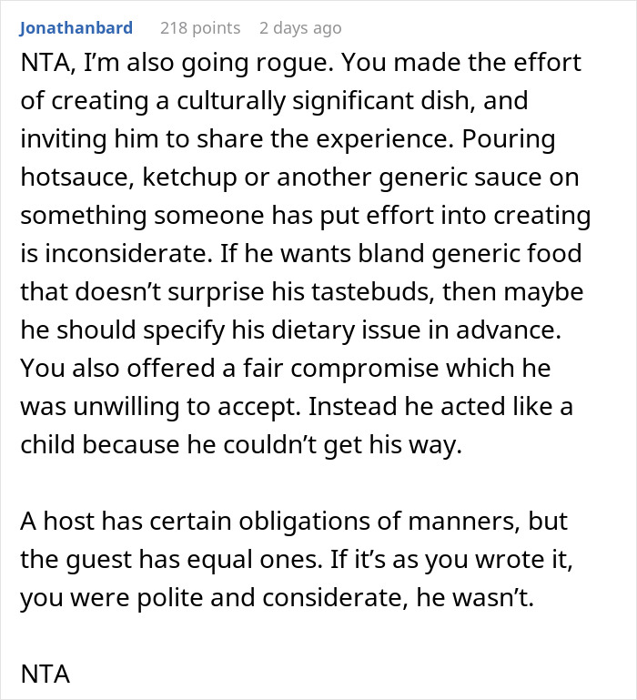Guy Doesn't Allow Sister's BF To Ruin His Italian Dish With Asian Hot Sauce, Drama Ensues Guy Doesn't Allow Sister's BF To Ruin His Italian Dish With Asian Hot Sauce, Drama Ensues