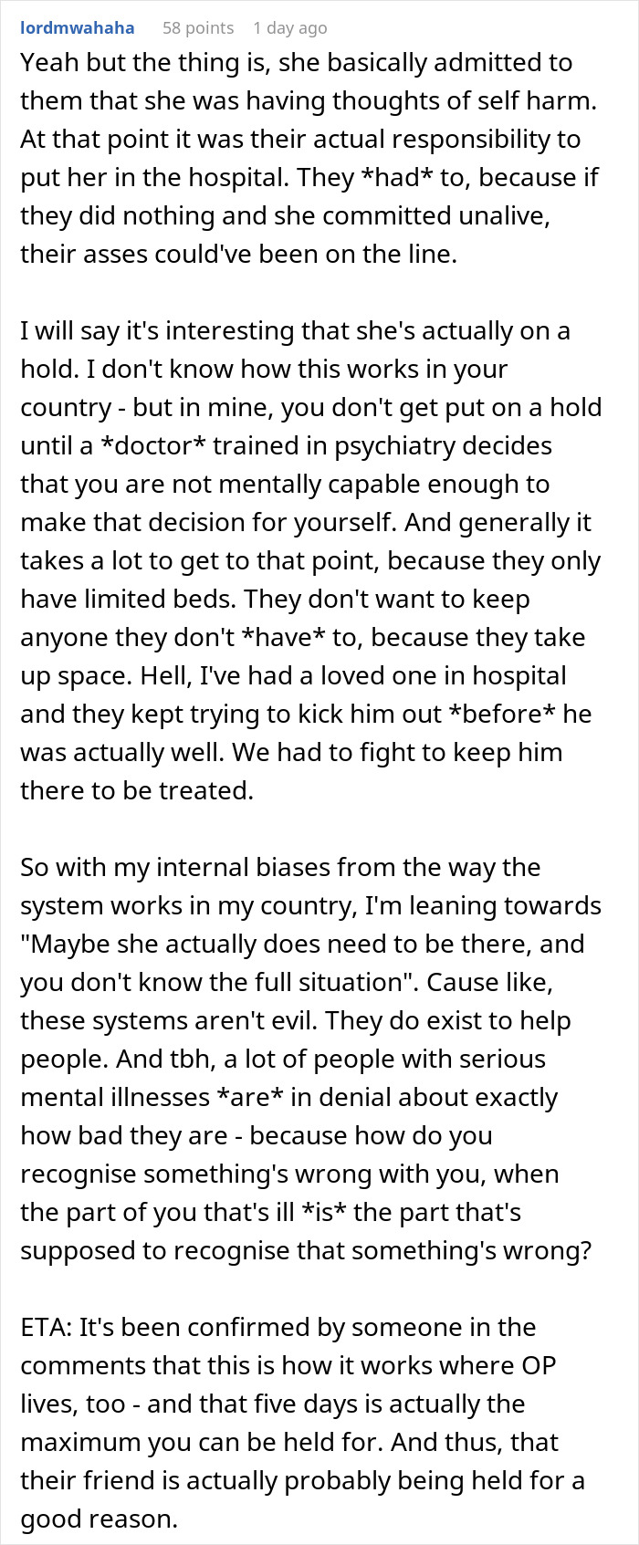 Woman Shares How Her Friend Got Arrested And Taken To A Mental Hospital After Her Work Called The Police When She Decided To Quit