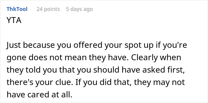 Person Doesn’t See A Problem With Briefly Using Their Neighbors’ Driveway While They’re Away On Holiday Person Doesn’t See A Problem With Briefly Using Their Neighbors’ Driveway While They’re Away On Holiday