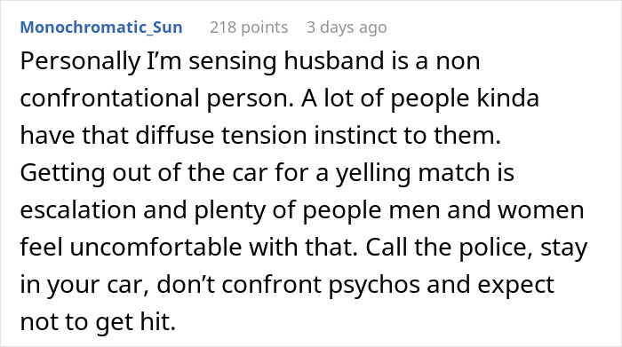 "I Don't Want To Even Look At Him": Woman Shares How Her Husband Failed To Protect Her During A Road Rage Incident "I Don't Want To Even Look At Him": Woman Shares How Her Husband Failed To Protect Her During A Road Rage Incident