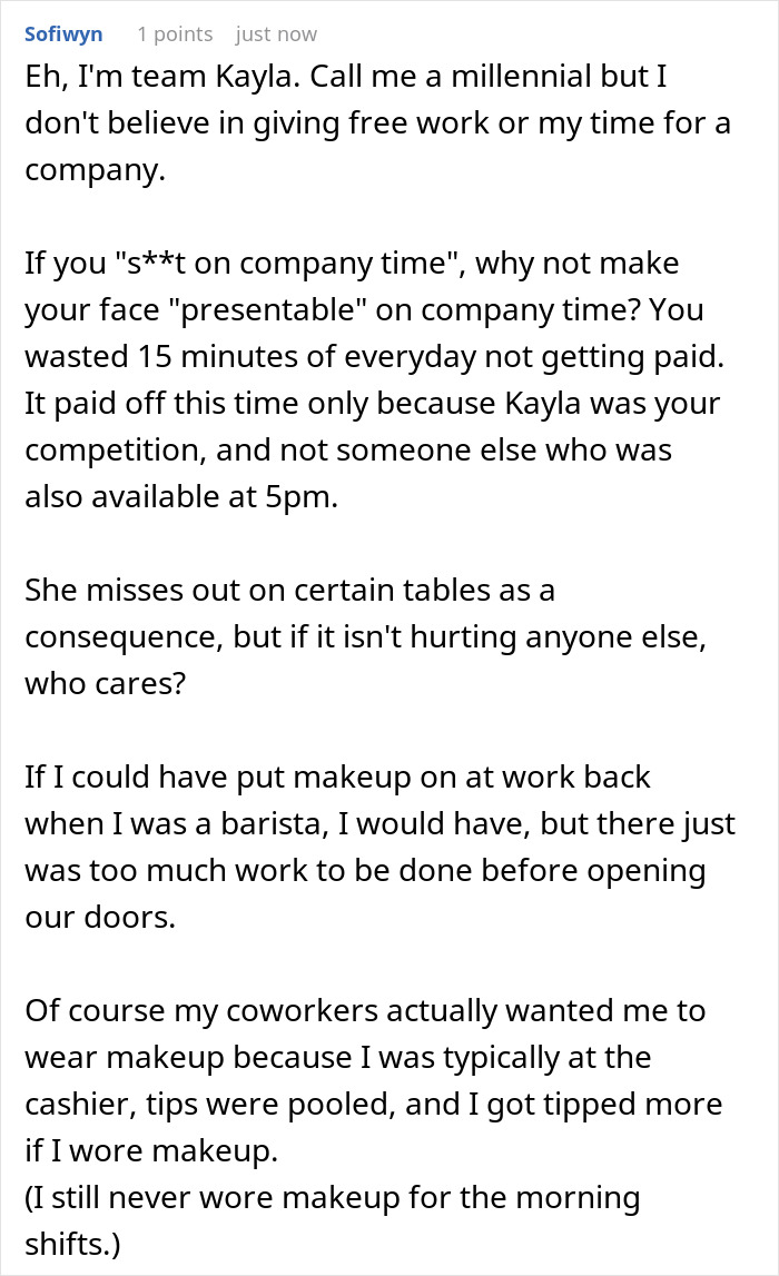 Waitress Loses Her Well-Tipping Table After Absolutely Insisting She Needs To Do Her Makeup For 15 Minutes Waitress Loses Her Well-Tipping Table After Absolutely Insisting She Needs To Do Her Makeup For 15 Minutes