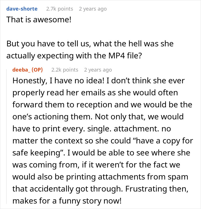 "A Monkey Could Do Your Job": Karen Manager Orders Employee To Print A Video File, Gets Fired "A Monkey Could Do Your Job": Karen Manager Orders Employee To Print A Video File, Gets Fired