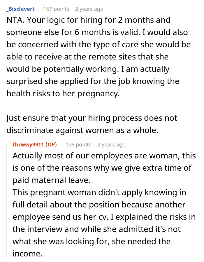 "The Decision Is Perfectly Legal": HR Rejects Candidate Because She's 7 Months Pregnant