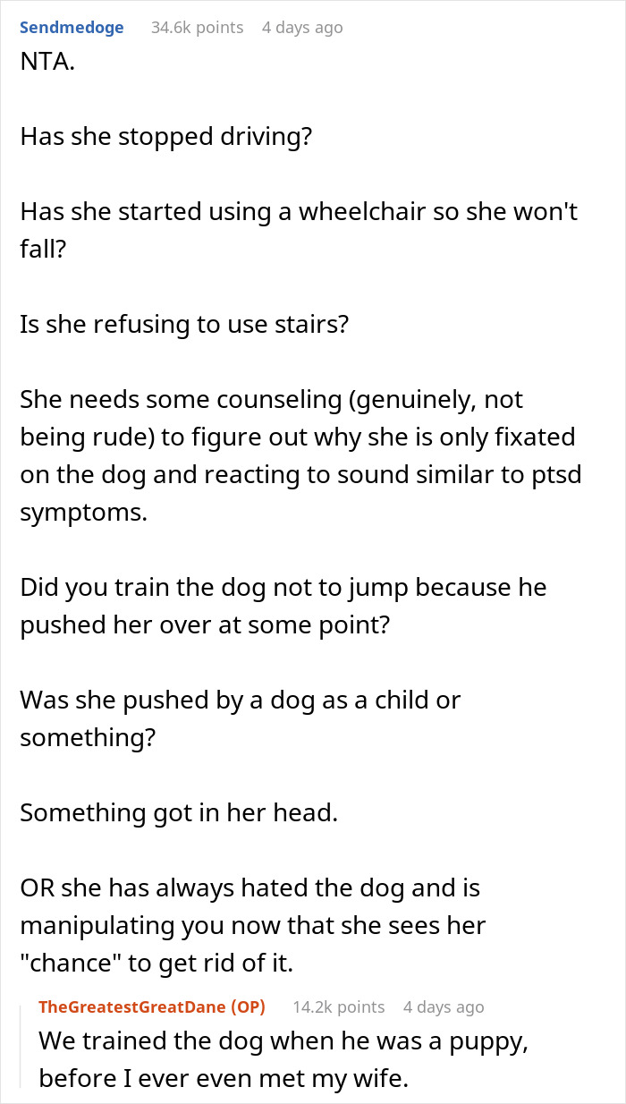Wife Says Husband Is Prioritizing The Dog Over Her Pregnancy After He Refuses To Get Rid Of It And Break His Son's Heart Wife Says Husband Is Prioritizing The Dog Over Her Pregnancy After He Refuses To Get Rid Of It And Break His Son's Heart