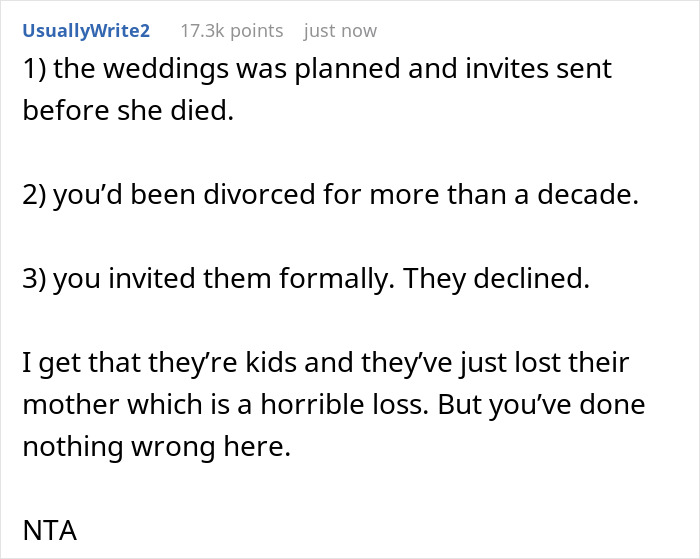 “[Am I The Jerk] For Not Asking My Kids To Come To My Wedding After They RSVP’d No?”