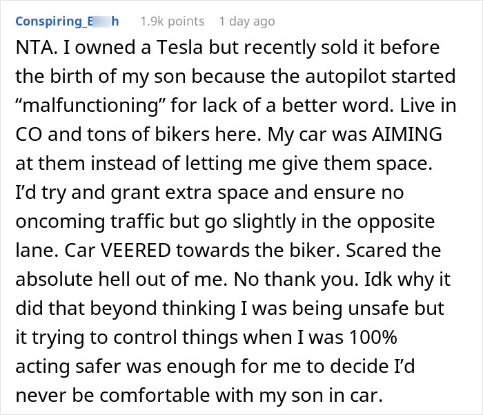 Family Annoyed Son’s Girlfriend Yelled To Be Let Out Of Car After The Dad Ignored Her Request To Switch Off “Full Self-Driving” Family Annoyed Son’s Girlfriend Yelled To Be Let Out Of Car After The Dad Ignored Her Request To Switch Off “Full Self-Driving”