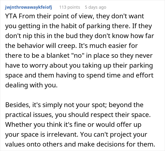 Person Doesn’t See A Problem With Briefly Using Their Neighbors’ Driveway While They’re Away On Holiday Person Doesn’t See A Problem With Briefly Using Their Neighbors’ Driveway While They’re Away On Holiday