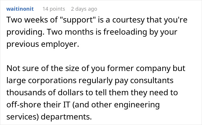 Employee Quits And Charges 3 Times His Salary To Answer Any Questions, Ex-Boss Is Furious