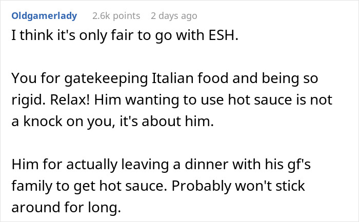 Guy Doesn't Allow Sister's BF To Ruin His Italian Dish With Asian Hot Sauce, Drama Ensues Guy Doesn't Allow Sister's BF To Ruin His Italian Dish With Asian Hot Sauce, Drama Ensues