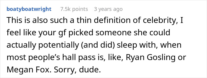 Guy Thinks His Girlfriend’s “Exception” Celebrity Is A Joke, But Then She Actually Sleeps With Him