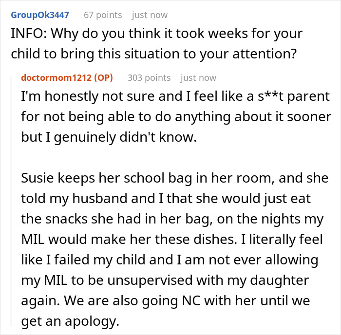 Woman Kicks MIL Out After Discovering She Starved Her Kid As She Kept Making Dinners Containing The One Thing She Hates The Most Woman Kicks MIL Out After Discovering She Starved Her Kid As She Kept Making Dinners Containing The One Thing She Hates The Most