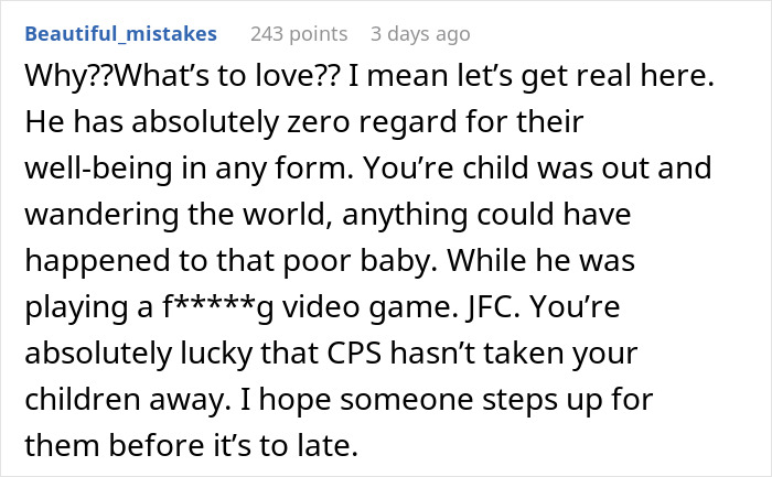 Woman Rushes Home After Learning Police Found Her Toddler By The Highway, Finds Her Husband Gaming In His Room Despite The Alarms Blasting Woman Rushes Home After Learning Police Found Her Toddler By The Highway, Finds Her Husband Gaming In His Room Despite The Alarms Blasting